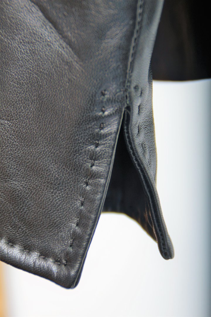 Lederblazer im Edel-Business-Style in schwarz