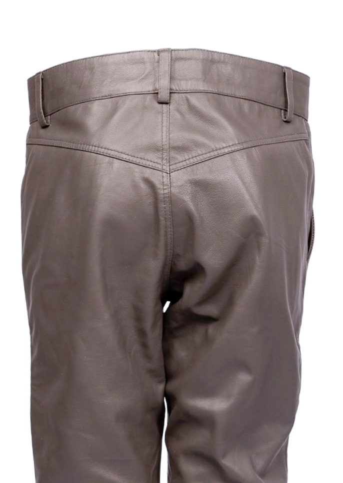 Chino pants as noble - real leather pants