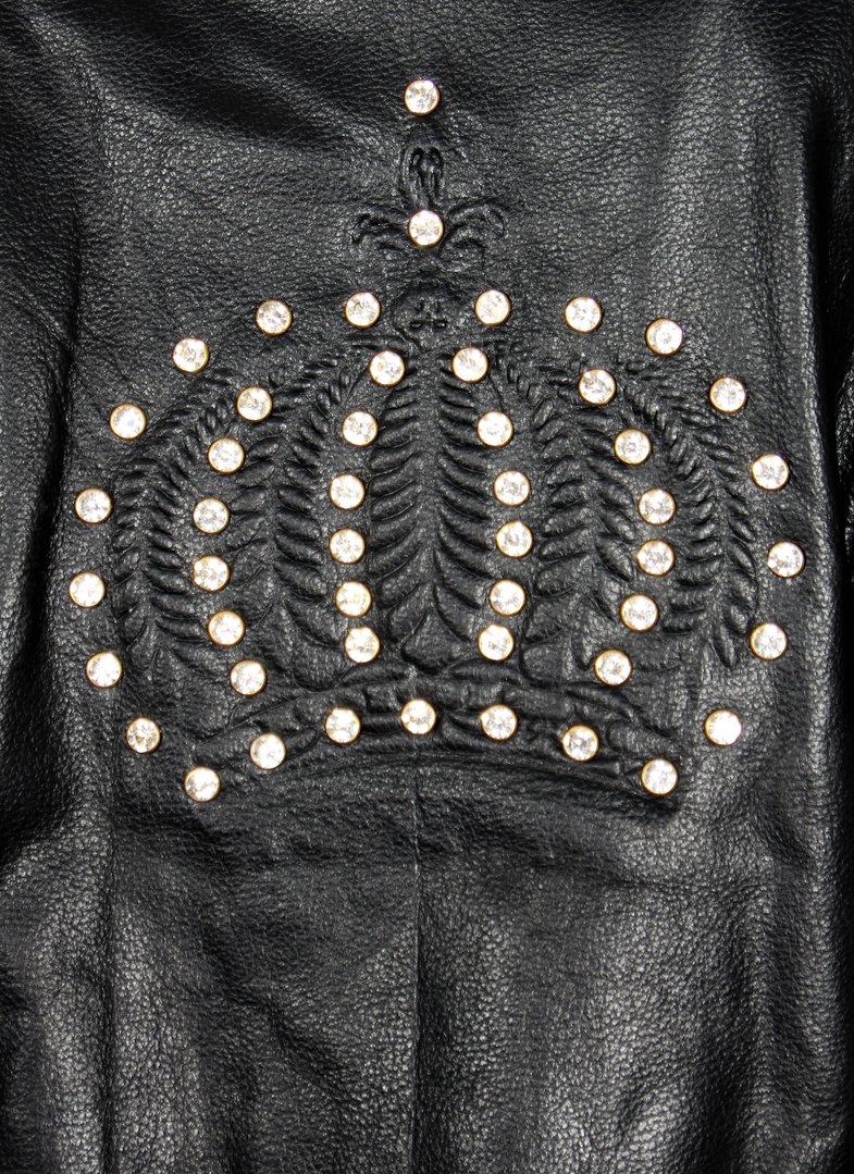 Biker jacket-leather jacket made of GENUINE leather Pompöös