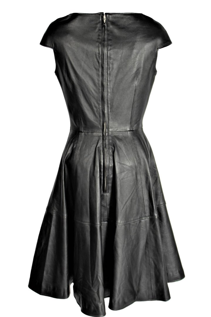 A-Style - Lederkleid in ECHT-Leder schwarz- Meran