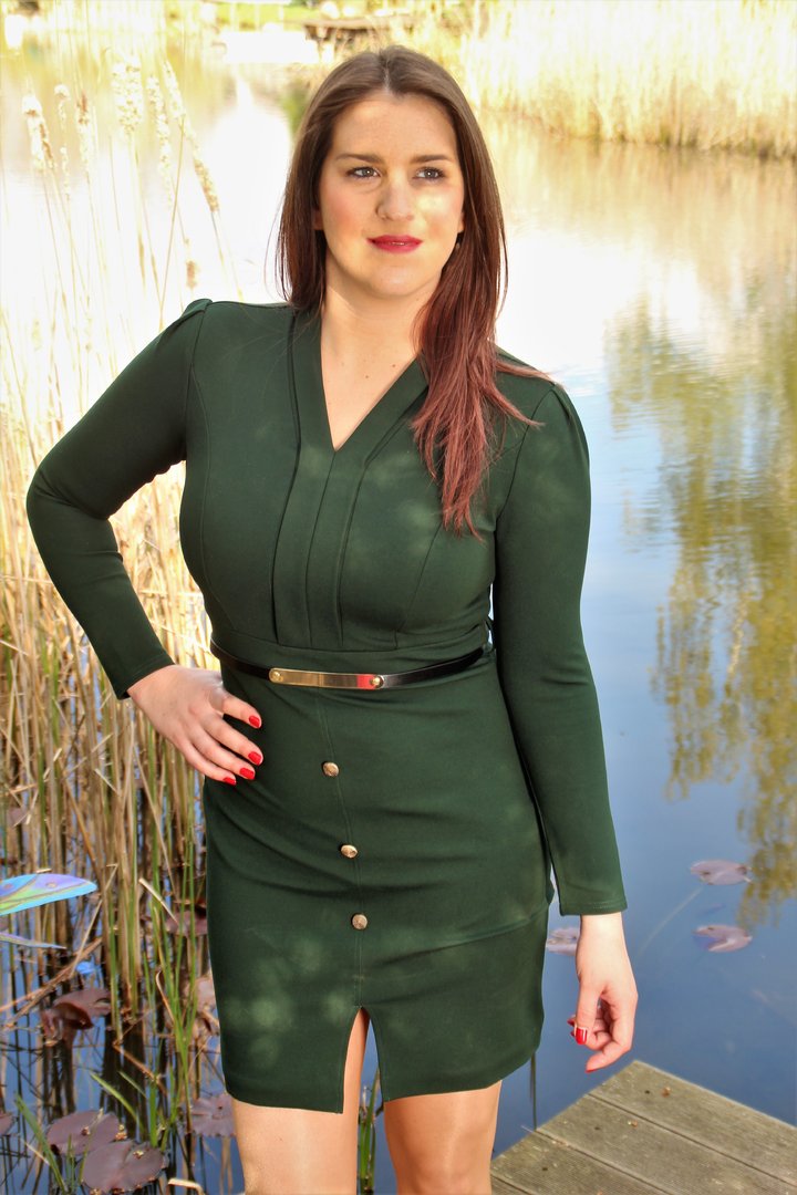 WINTER SPECIAL 50% jurk sexy elegant in groen