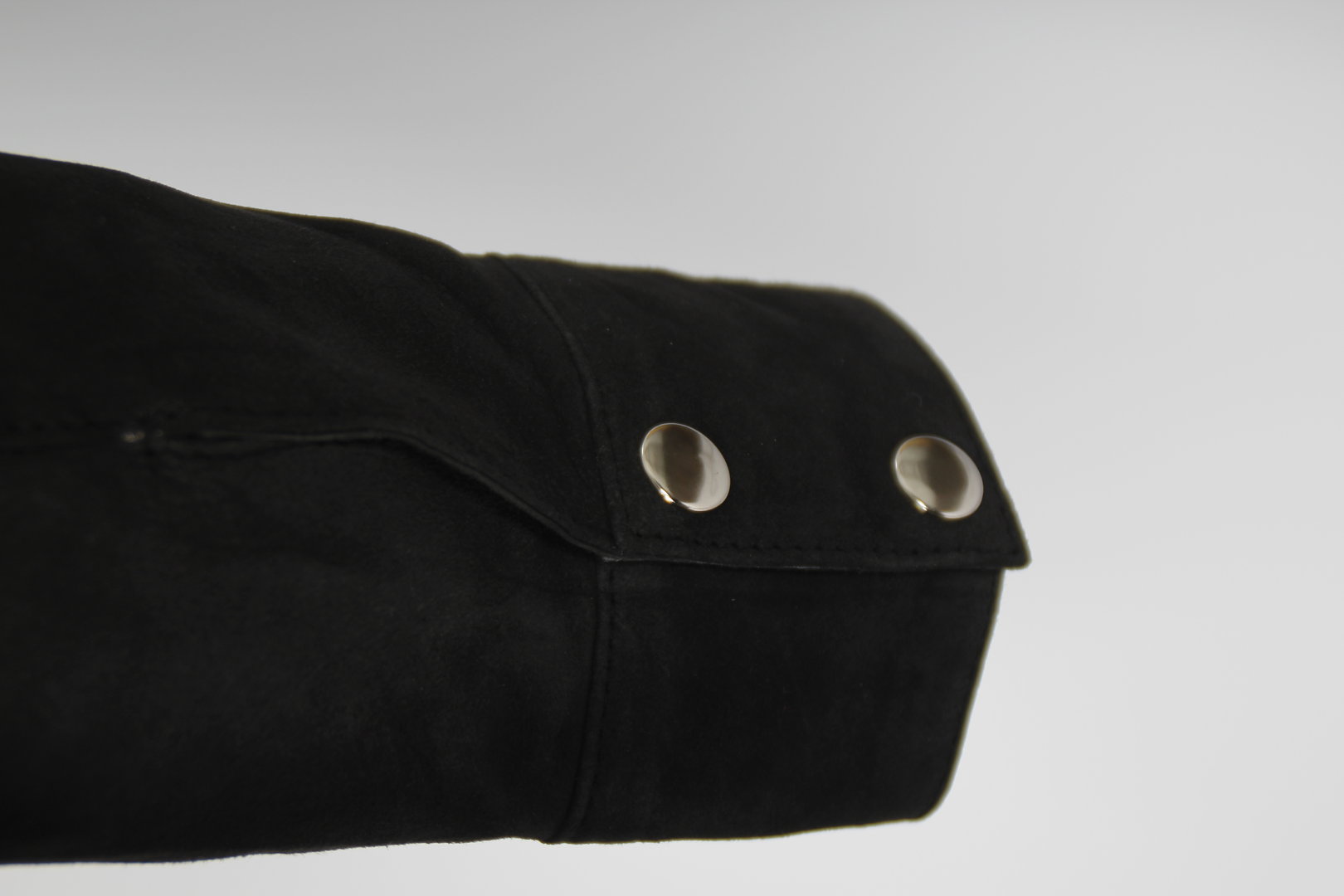 Lederhemd Lederjacke aus ECHT Leder/ Velourleder in schwarz