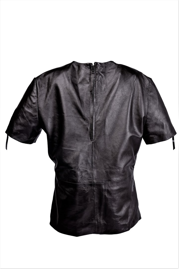 Ledershirt Leder-T Shirt in ECHT LEDER  für Männer