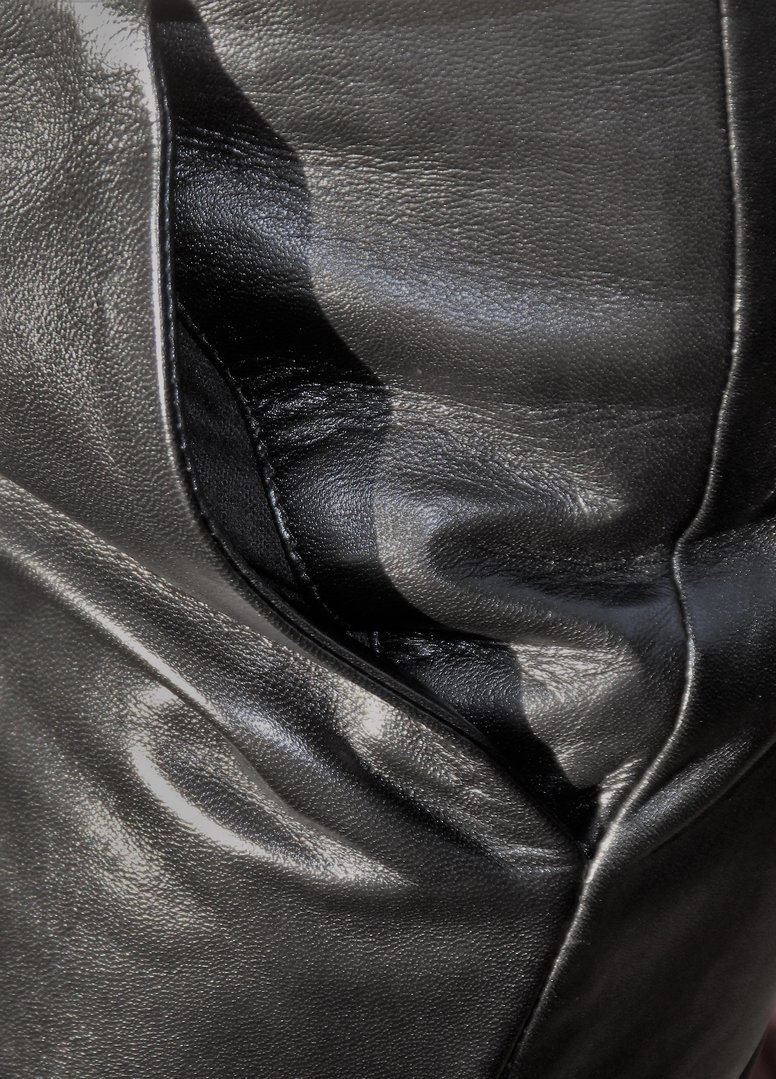 Lederhose als Jogginghose ECHT-LEDER in schwarz