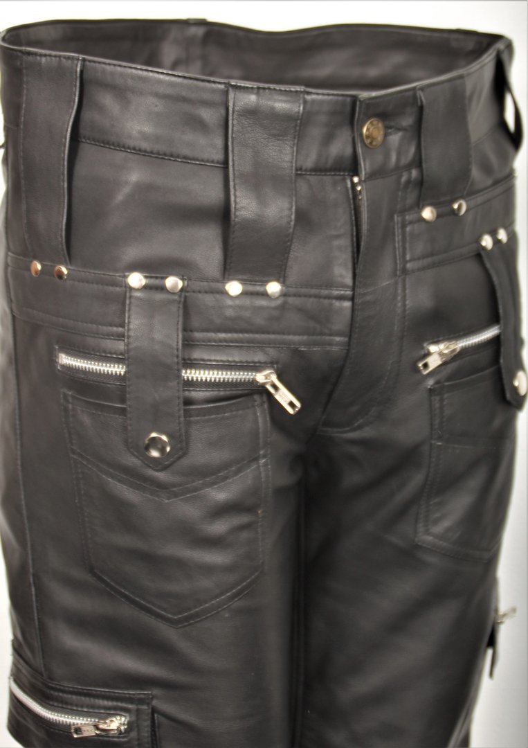 Lederhose im Cargo Style in soft ECHT LEDER für Männer